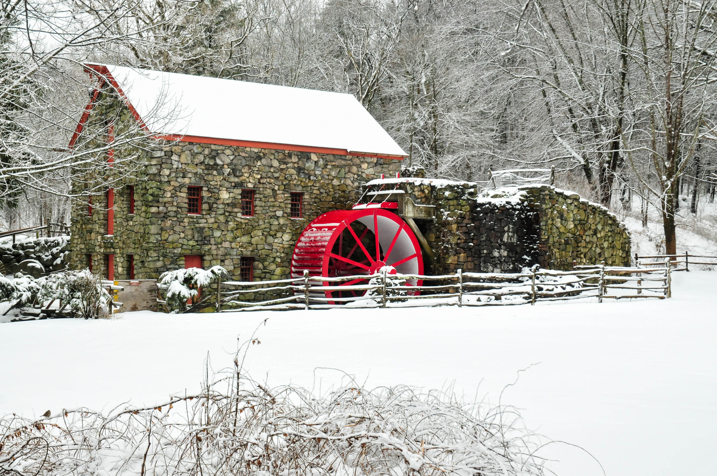 Sudbury Grist Mill in Winter [4559]
