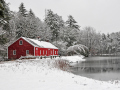 Carding Mill Pond House in Winter [2391]