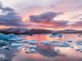 Glacier Lagoon Sunset