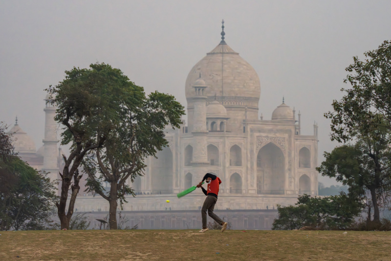 Cricketer and the Taj