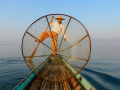 Inle Lake Fisherman in a Net