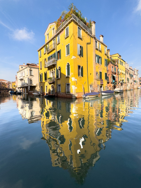 Yellow Building in Venice