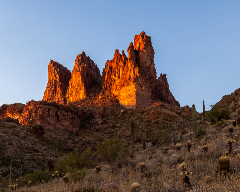 Three Sisters Aglow at Sunset